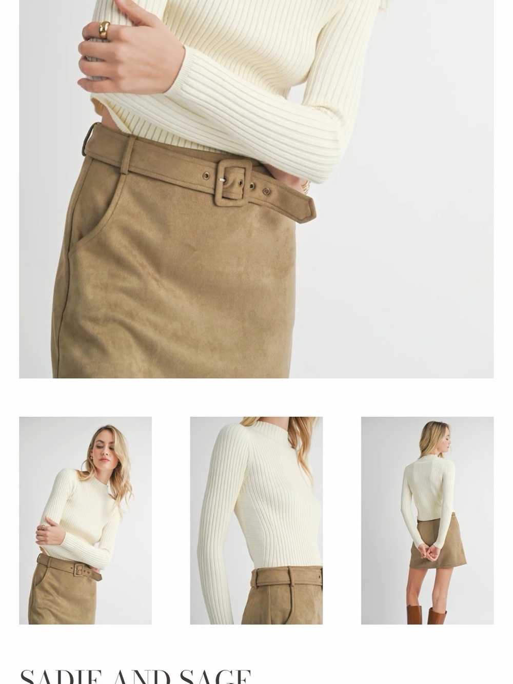 SADIE AND SAGE
Bakery Ribbed Knit Sweater